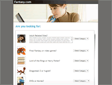 Tablet Screenshot of fantasy.com